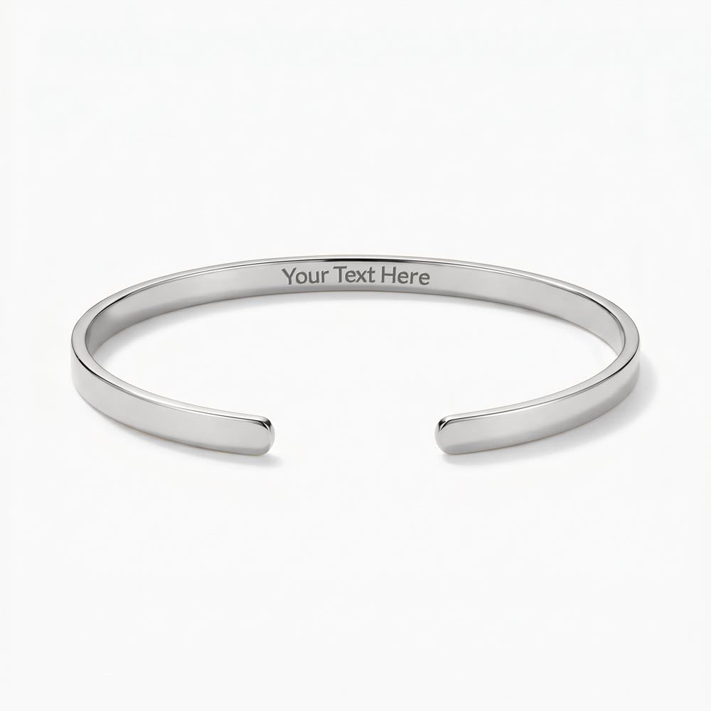 Bracelet jonc gravé — son prénom à votre poignet