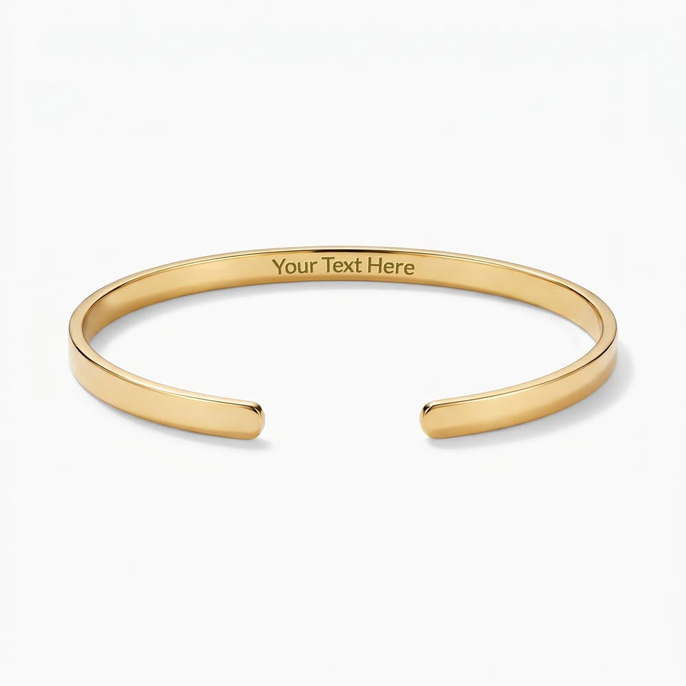 Bracelet jonc gravé — son prénom à votre poignet