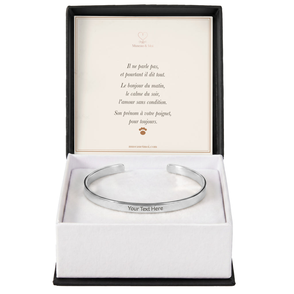 Bracelet jonc gravé — son prénom à votre poignet
