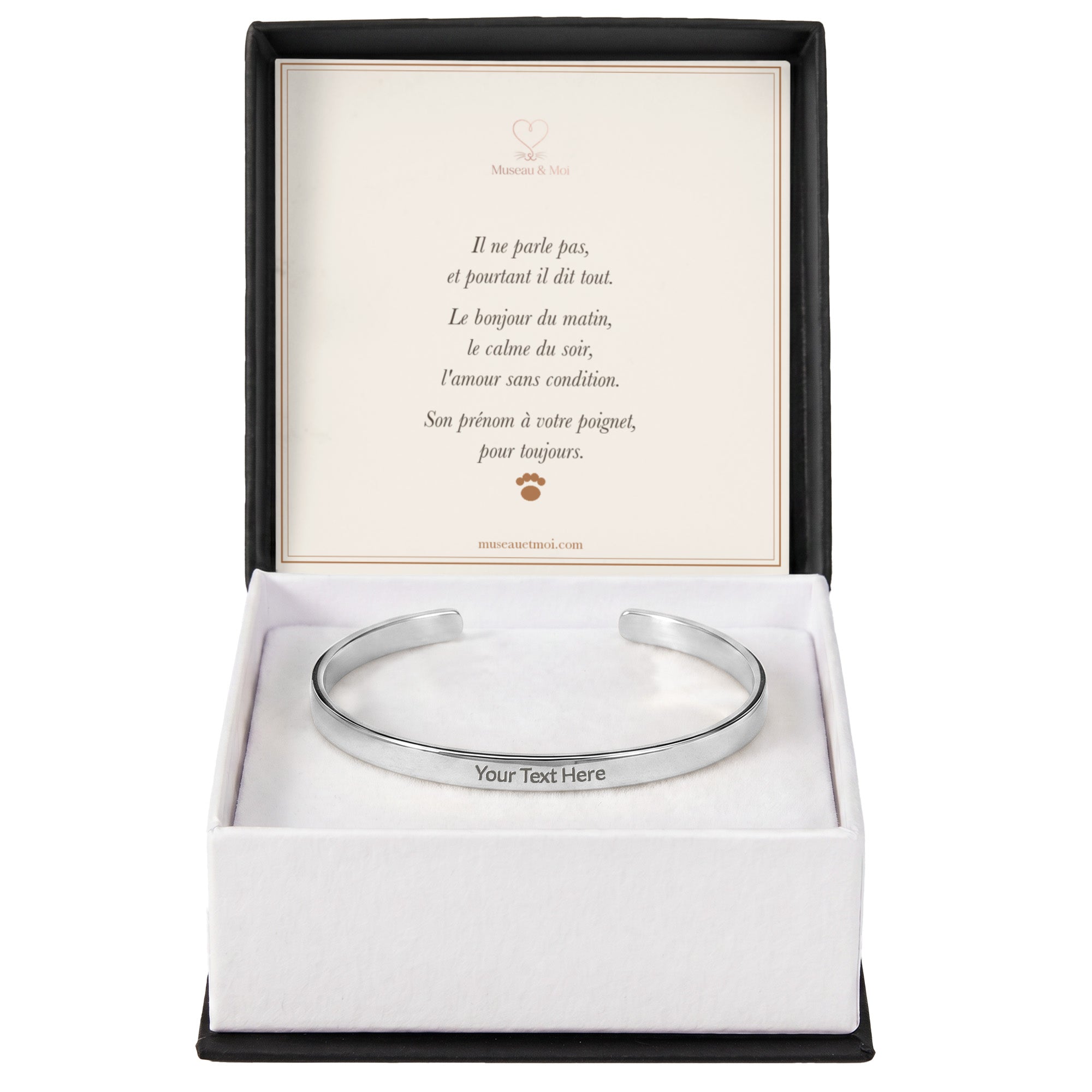 Bracelet jonc gravé — son prénom à votre poignet
