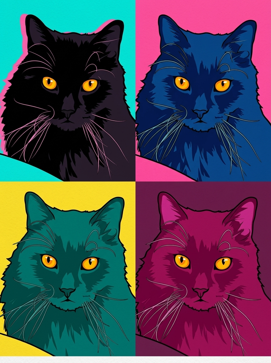 Portrait Pop Art — exemple Nanouche