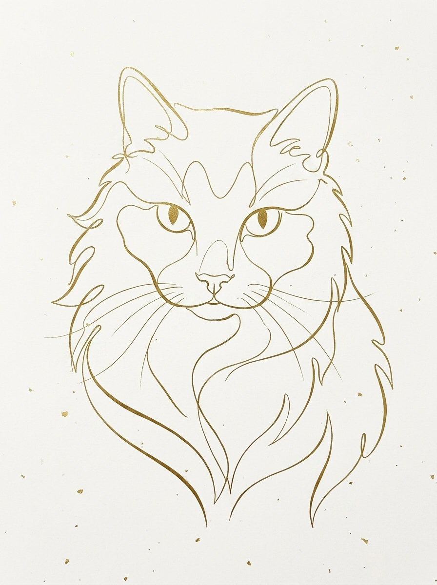 Portrait Ligne d'or — exemple Nanouche