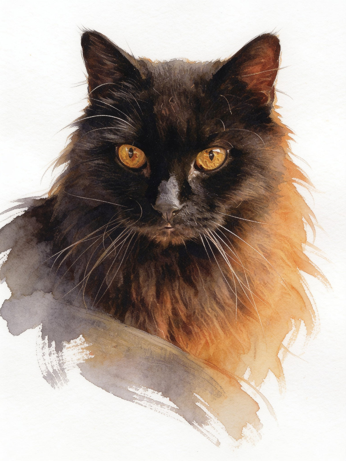 Portrait de Nanouche style Aquarelle